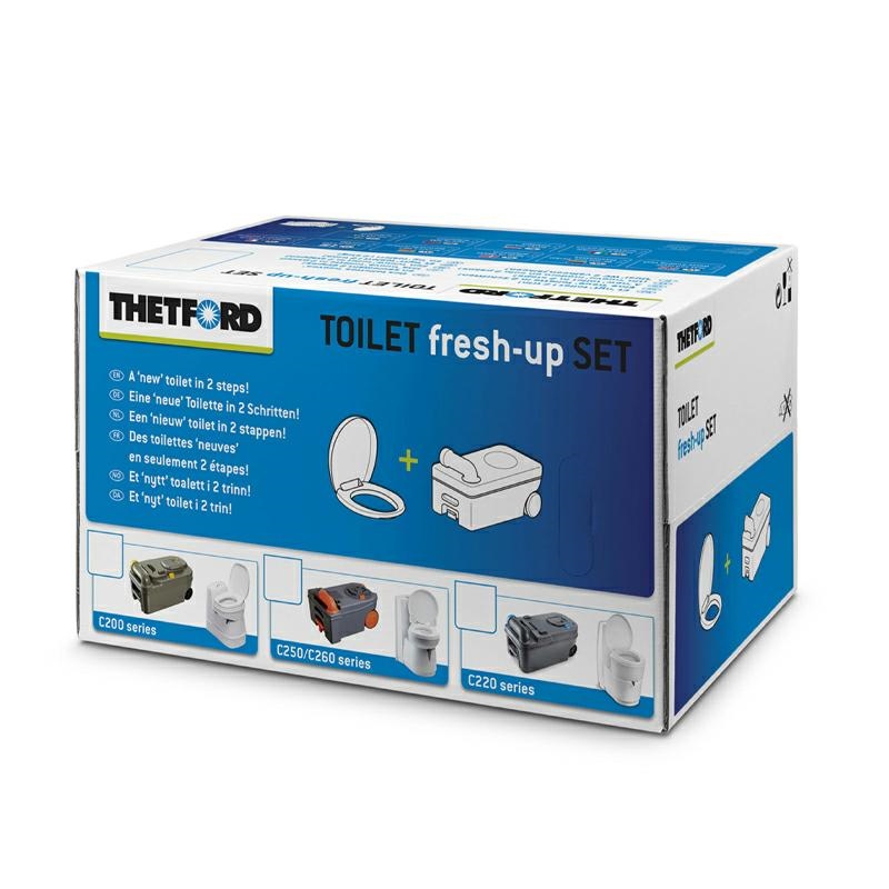 CASSETTA WC - THETFORD FRESH UP SET C220 - CON MANIGLIA E RUOTE - 65228kit — foto 3